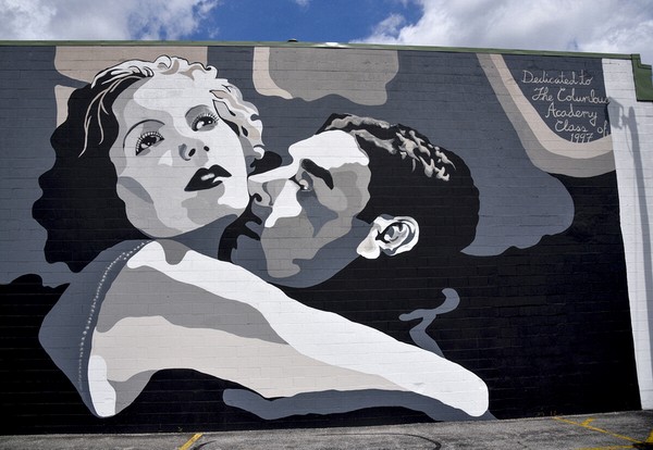 Garbo and Gilbert Mural, Columbus Ohio